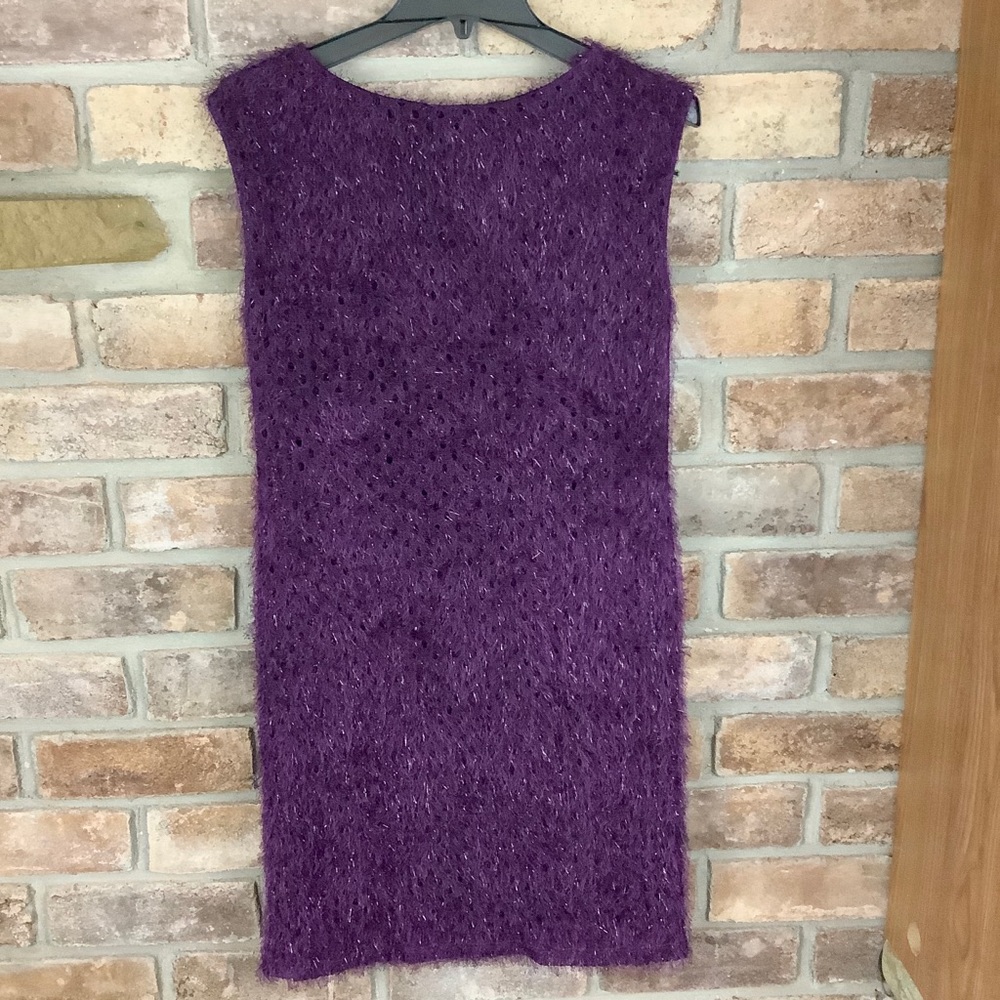 Badgley Mischka Faux-Feather Eyelet Cocktail Dress 30 - Picture 10 of 10